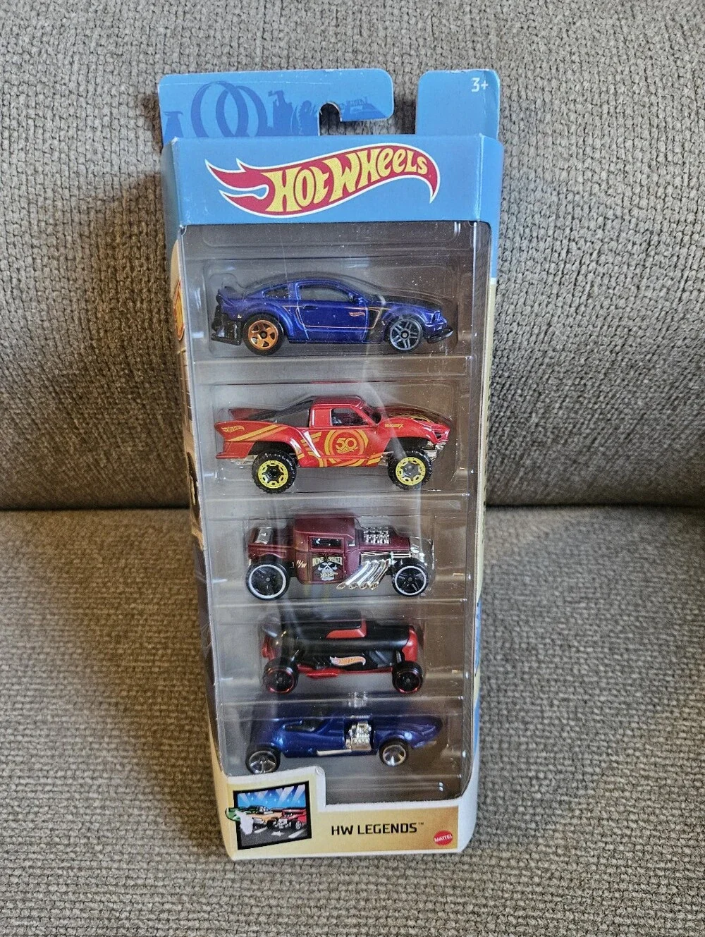 NEW, Unopened 2021 Hot Wheels HW Legends 5 Pack Diecast Cars
